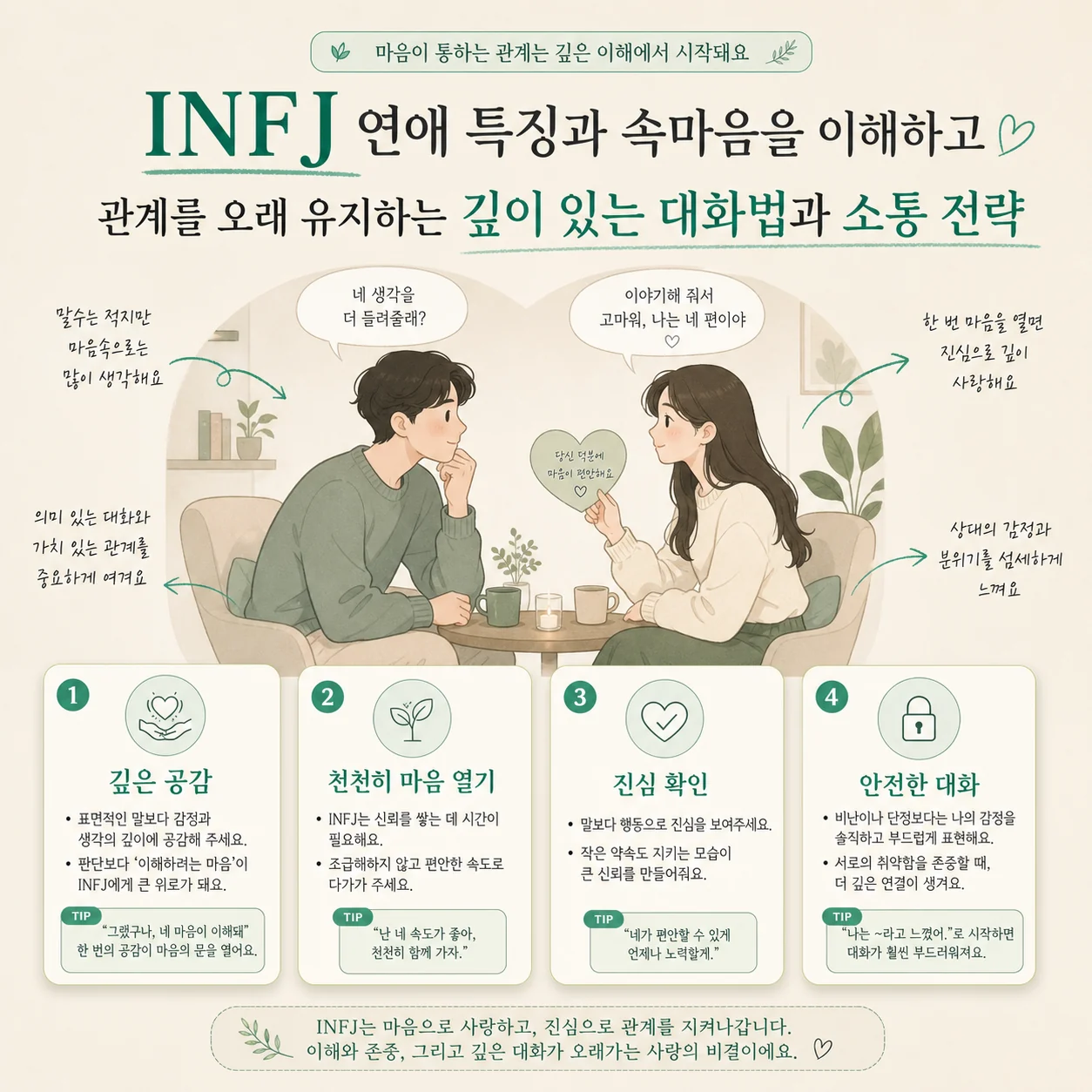 글의 INFJ 연애 특징과 깊은 내면 세계 이미지 글의 INFJ 연애 특징과 깊은 내면 세계 이미지